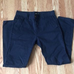 Navy Blue Slim Chinos